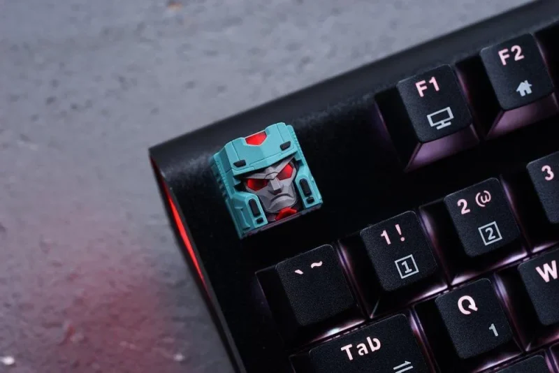 overlord grey green artisan keycap hot keys project hkp