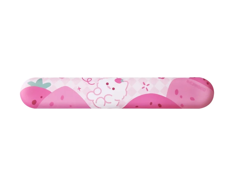 pink meow meow wrist rest by yunzii comfortable and stylish