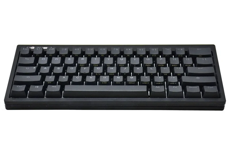 pok3r black le rgb mechanical keyboard 60 pbt double shot