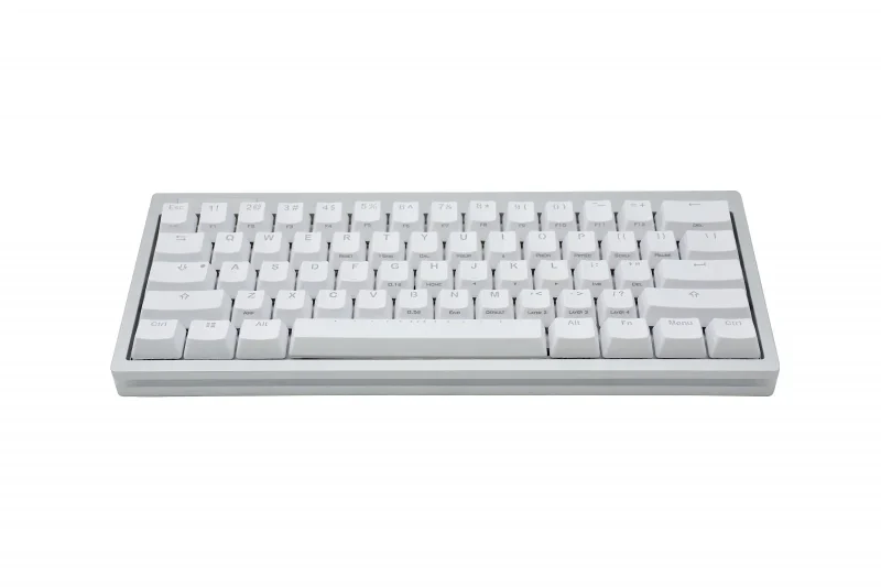 pok3r silver le frosted white rgb 60 pbt mechanical keyboard