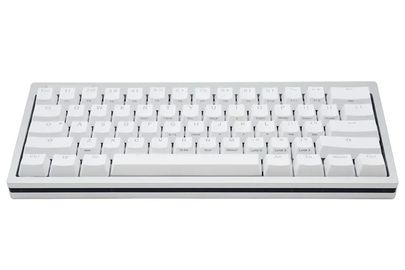 pok3r silver le rgb mechanical keyboard 60 pbt double shot