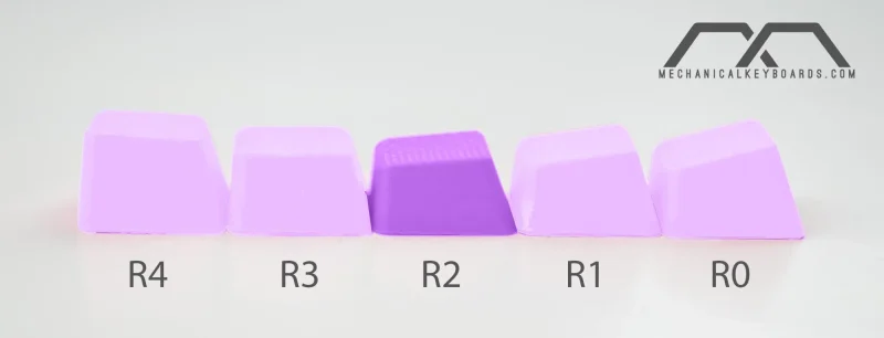 purple mk keycap set for row 2 4 oem profile tpr rubber tai hao