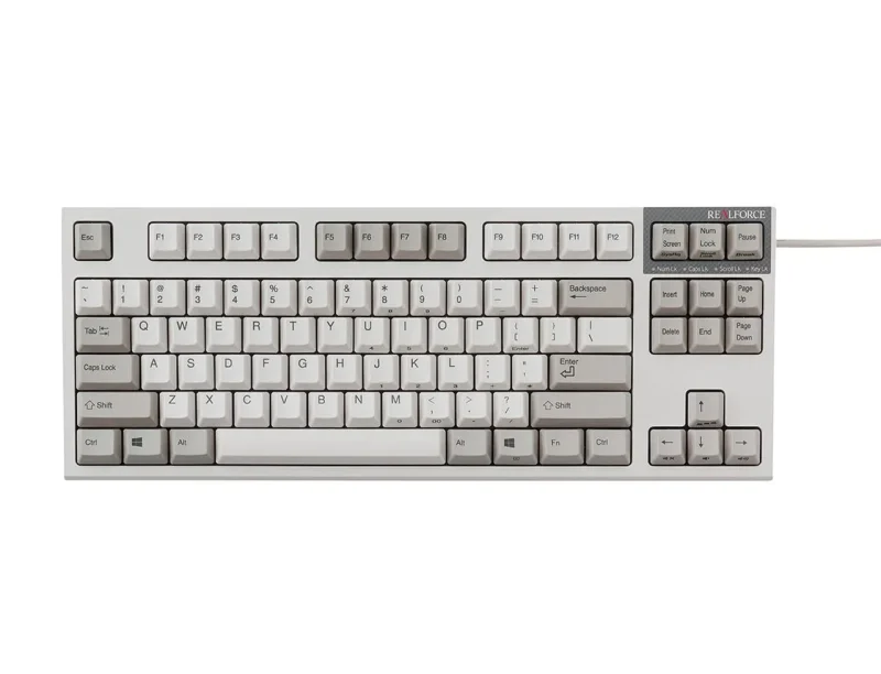 realforce r2 ivory tkl dye sub pbt keyboard