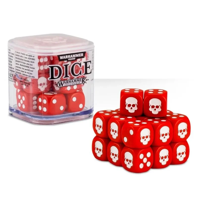 red 12mm dice cube perfect for games