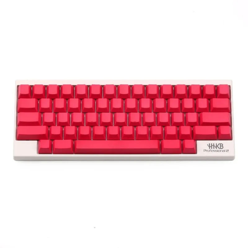 red 60 key oem pbt topre keycap set kbdfans