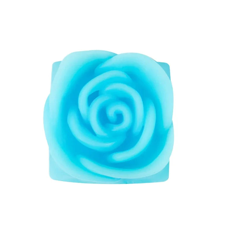 rose laser blue 3d printed artisan keycap by capsmiths