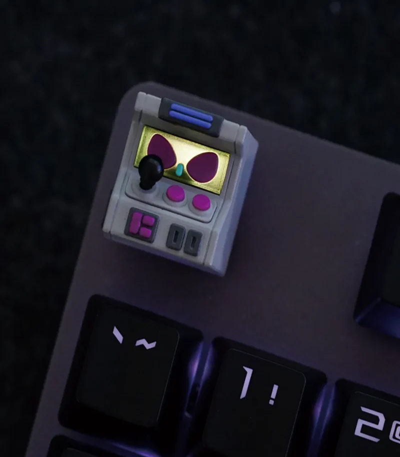 smart grey purple artisan keycap hot keys project hkp edition