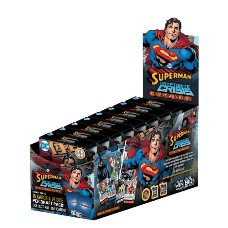 superman kryptonite crisis draft pack display dc dice masters