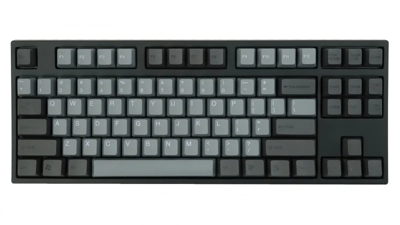 tai hao dark grey black 104 key pbt double shot keycap set