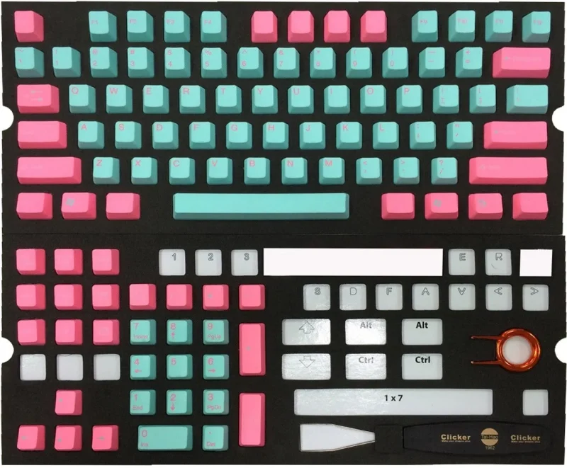 tai hao miami 104 key pbt double shot keycap set