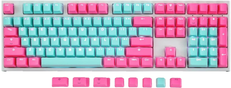 tai hao miami lights 117 key backlit pbt keycap set