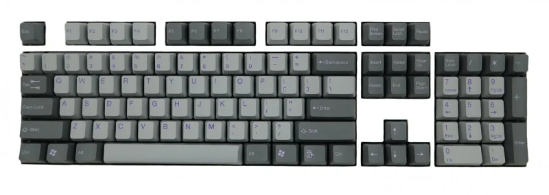 tai hao purple legends grey pbt 104 key oem keycap set