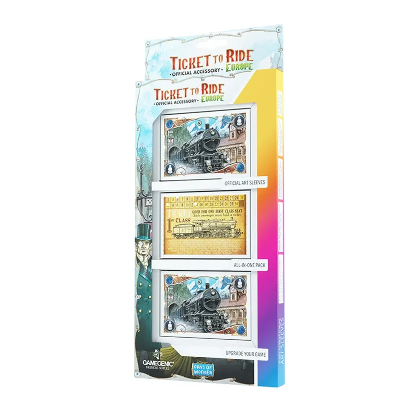 ticket to ride europe art sleeves premium protection for your cards