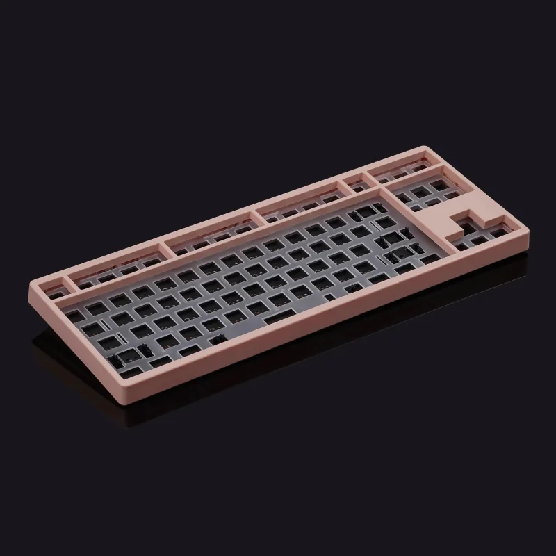 tiger lite pink rgb tkl hotswap diy keyboard kit kbdfans