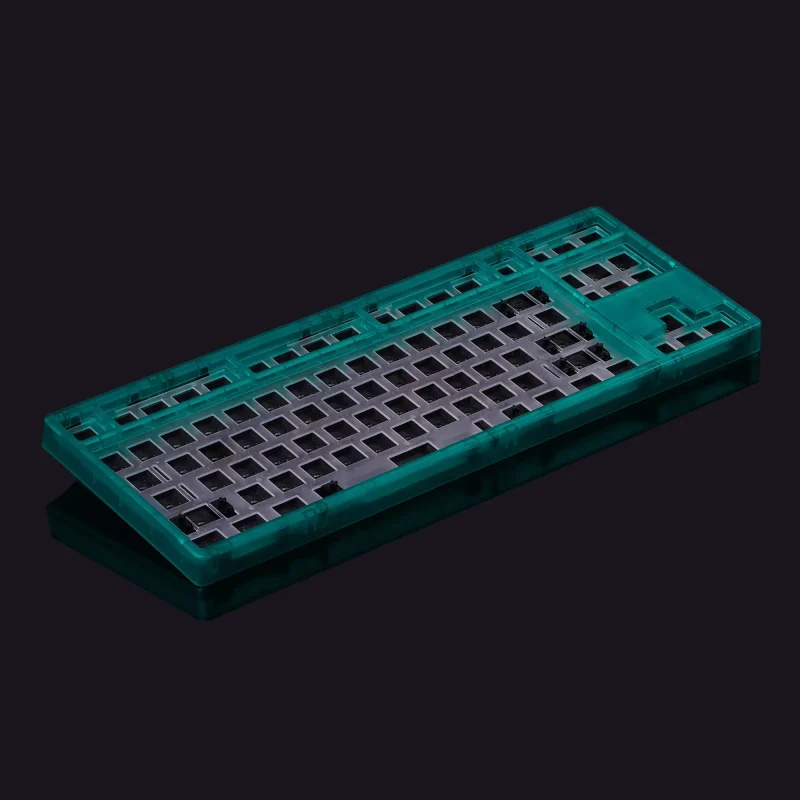 tiger lite rgb tkl hotswap keyboard kit green transparent