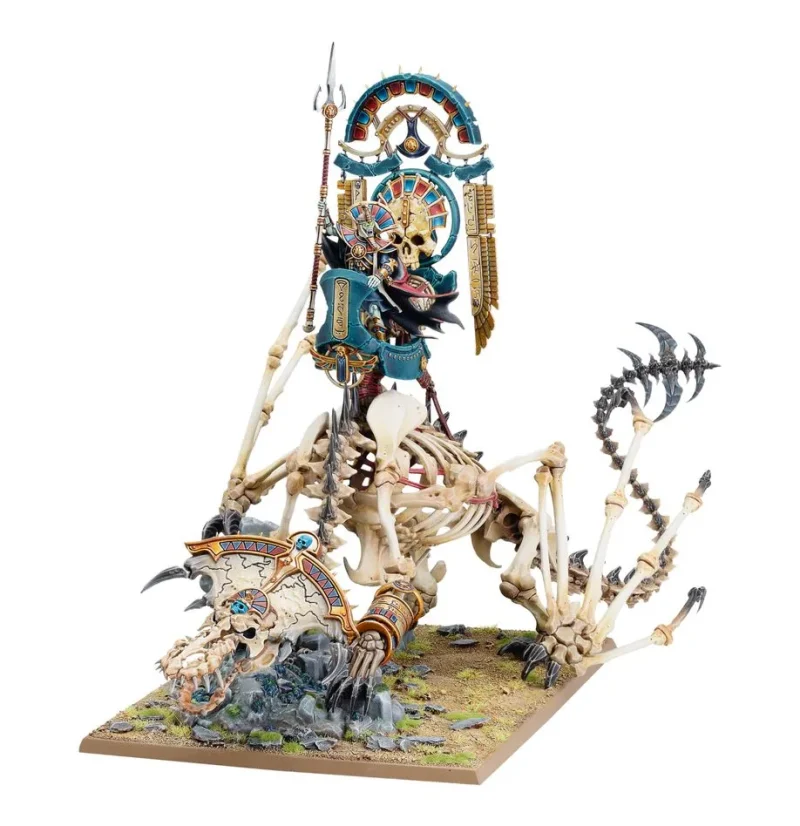 tomb king liche priest on necrolith bone dragon warhammer the old world