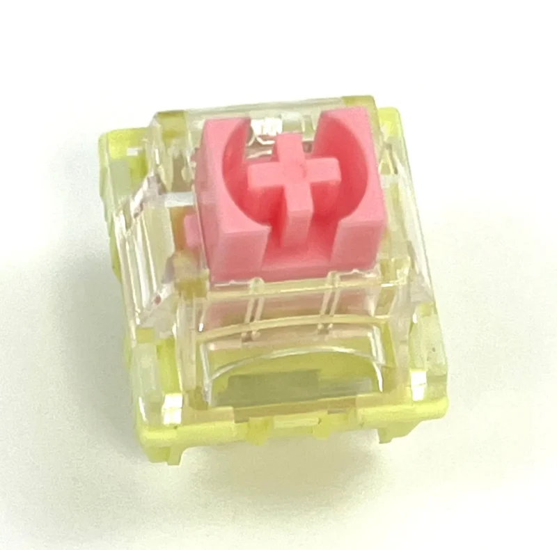 ttc gold pink linear switch 37g lubed plate mount