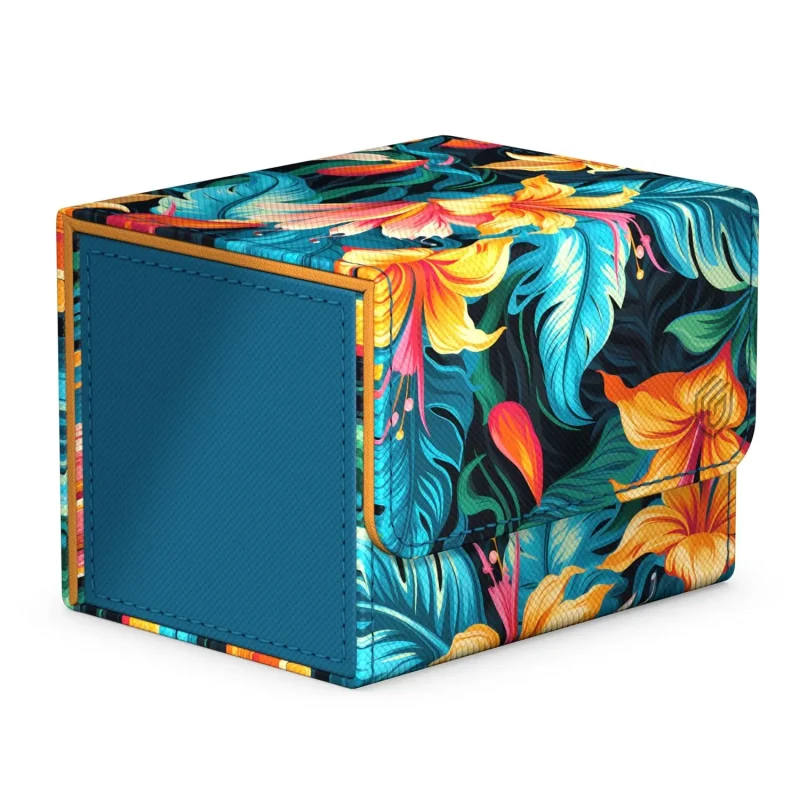 ultimate guard floral sidewinder 100 tulum blue sleeve