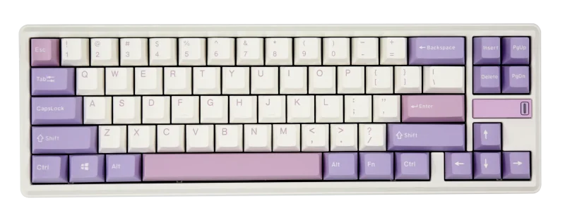 varmilo 65 lilac aluminum wireless rgb keyboard