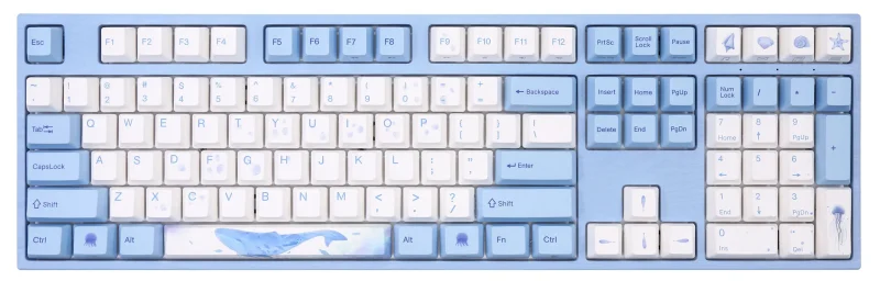 varmilo ma series v2 sea melody white led ec mechanical keyboard