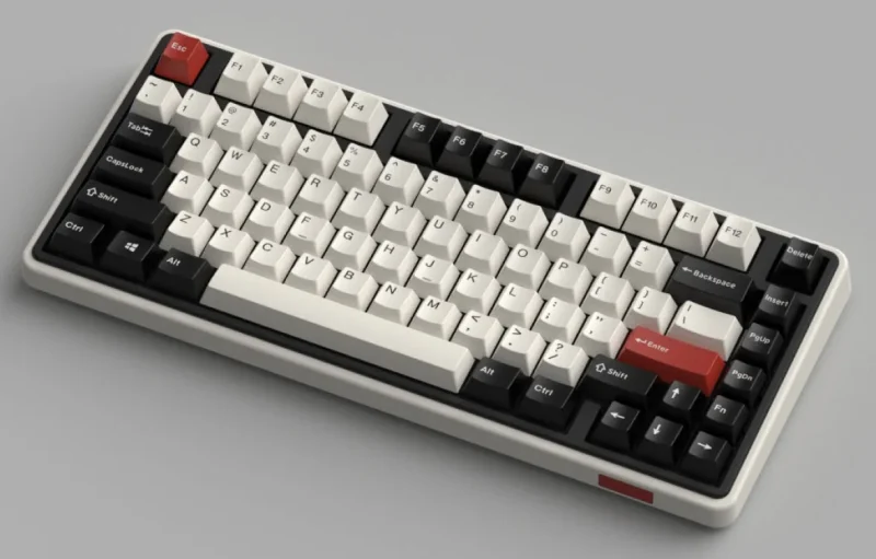 varmilo minilo vxh81 75 white led hotswap mechanical keyboard