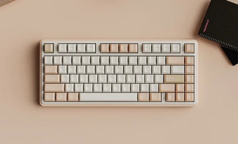 varmilo minilo vxh81 75 wired hotswap white led mechanical keyboard