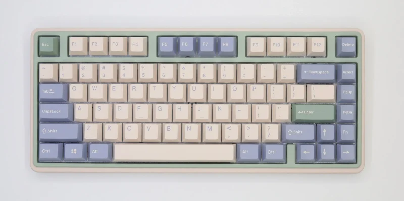 varmilo minilo vxt81 75 eucalyptus rgb mechanical keyboard hotswap bluetooth wireless