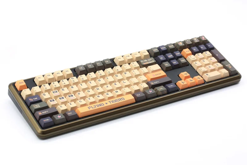 varmilo sword 2 108 flying tigers mechanical keyboard white led pbt aluminum