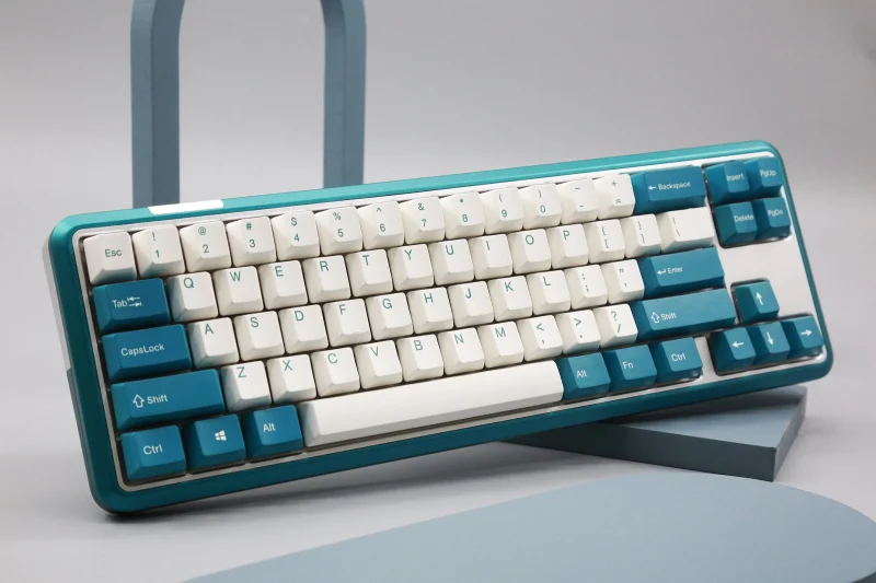 varmilo sword 2 68 65 mechanical keyboard twilight green white led dye sub pbt aluminum case