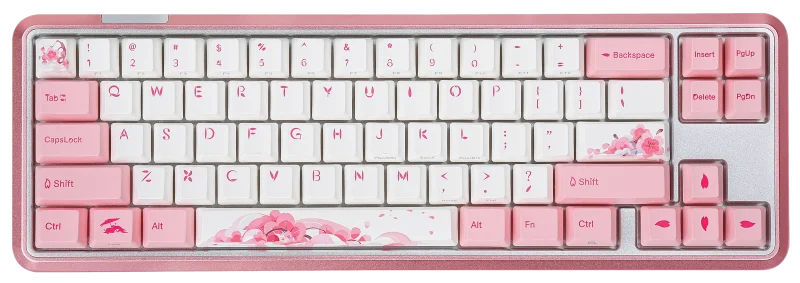 varmilo sword 2 68 sakura r2 65 dye sub pbt aluminum mechanical keyboard with white led