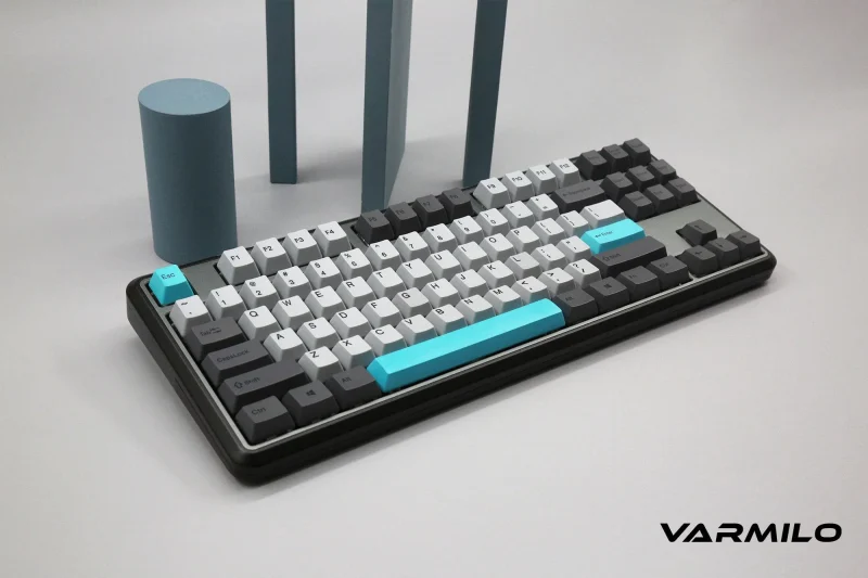 varmilo sword 2 87 tkl mechanical keyboard moonlight white led dye sub pbt aluminum