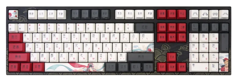 varmilo va series v2 bluetooth mechanical keyboard with beijing opera design