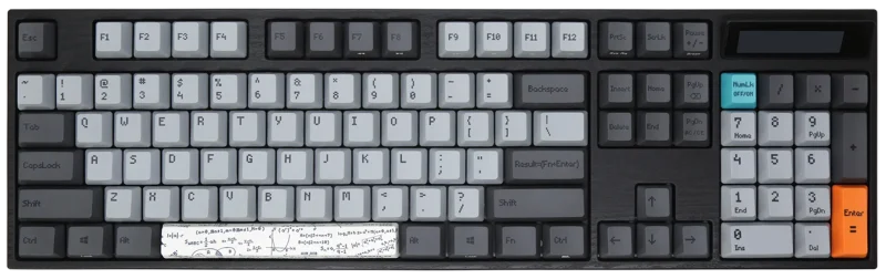 varmilo va104c white led calculator keyboard pbt dye sub mechanical