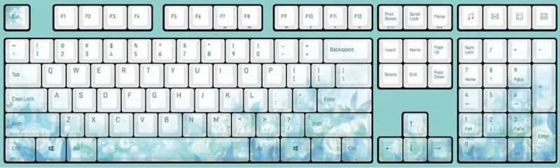 varmilo va108m jasmine white led mechanical keyboard