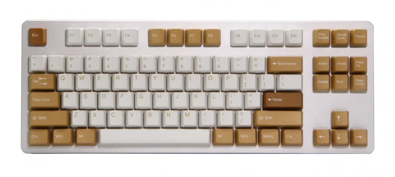 vintage camel 129 key double shot abs keycap set