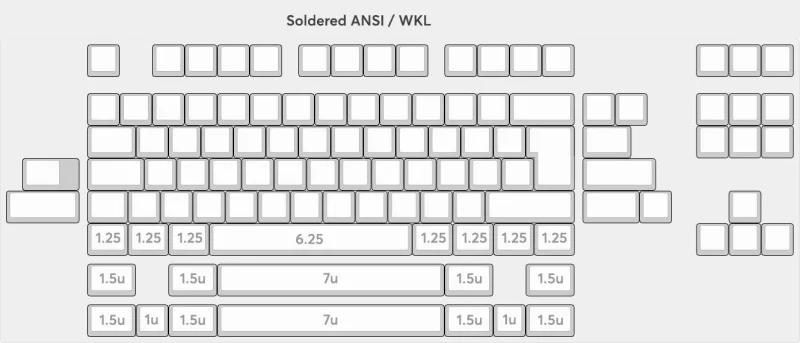 vortex model m ssk soldered pcb high quality keyboard kit