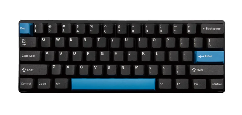 vortex pok3r black 60 pbt double shot mechanical keyboard