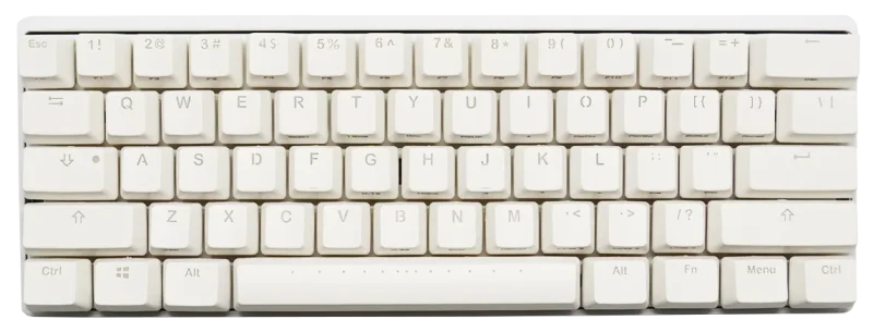 vortex pok3r white rgb 60 pbt mechanical keyboard