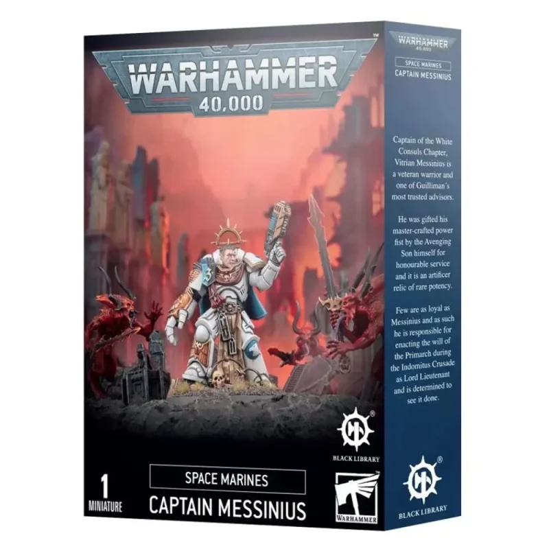 warhammer 40000 space marines captain messinius miniature