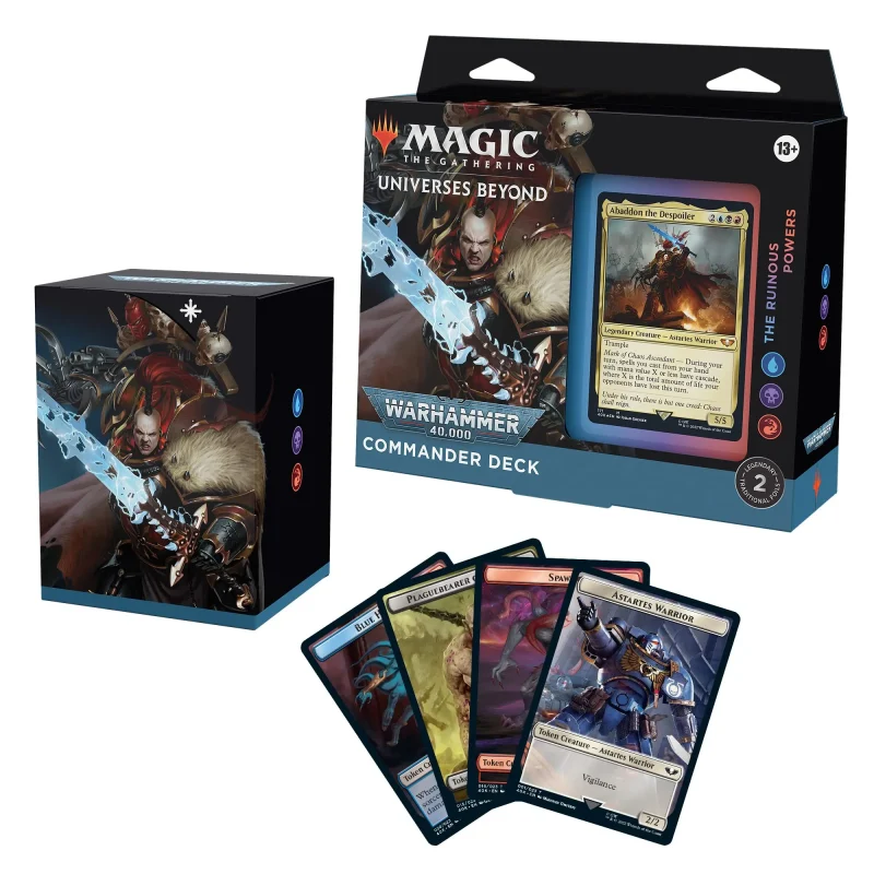 warhammer 40k commander deck the ruinous powers magic the gathering universes beyond