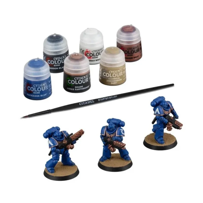 warhammer 40k space marines infernus set with paints