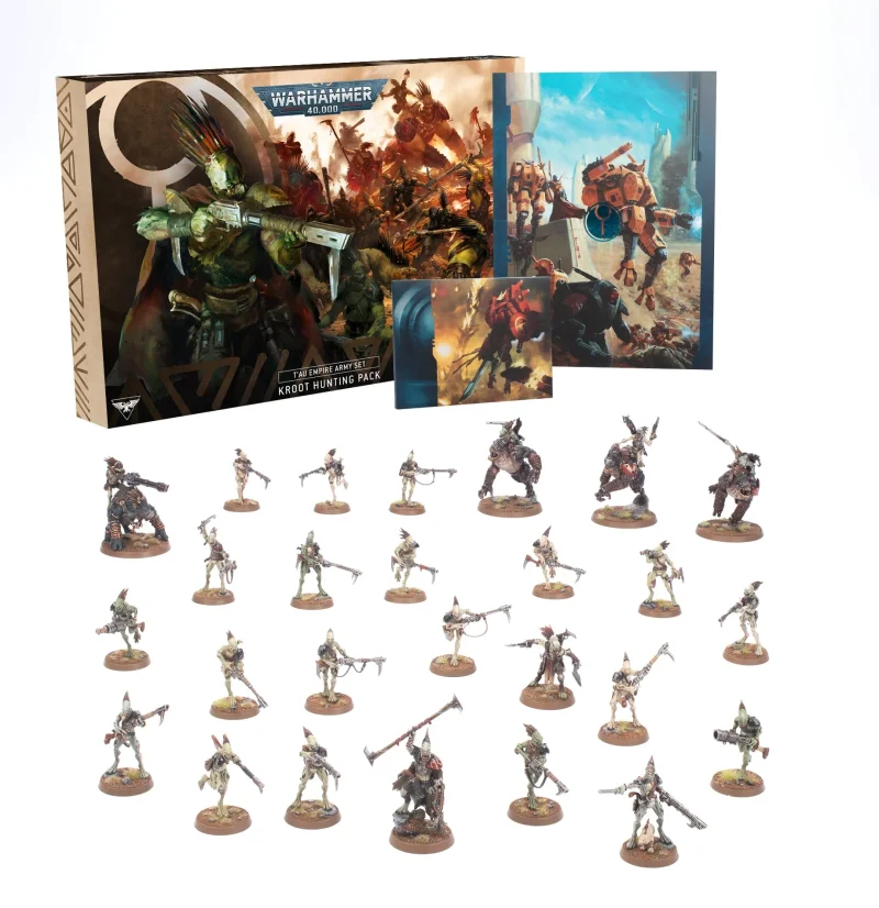 warhammer 40k t au empire kroot hunting pack army set