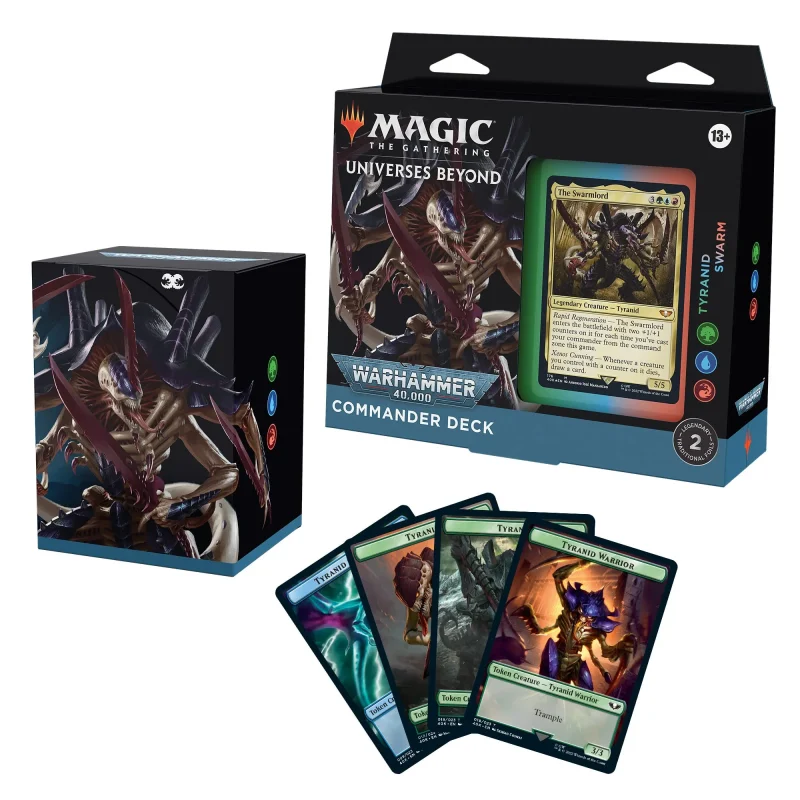 warhammer 40k tyranid swarm commander deck magic the gathering universes beyond