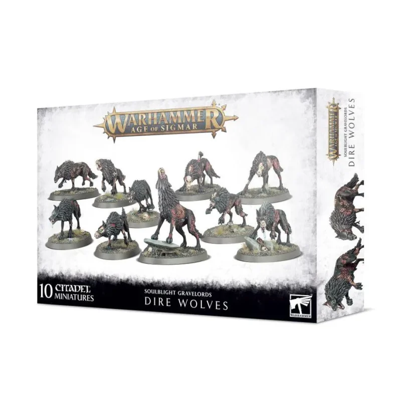 warhammer age of sigmar soulblight gravelords dire wolves