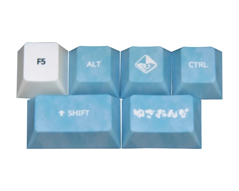 yuki onna 6 key cherry profile pbt keycap set