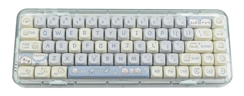 yunzii cutie kitty 144 key pbt dye sub keycap set