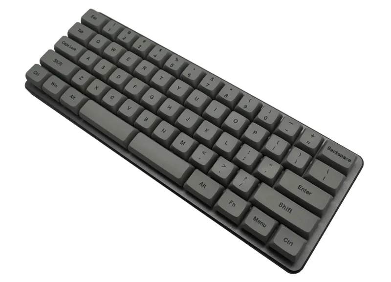 z62 dark grey led mechanical keyboard 60 dye sub pbt 0 01ms response