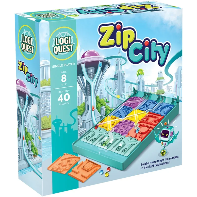 zip city logic puzzle game for adults kids